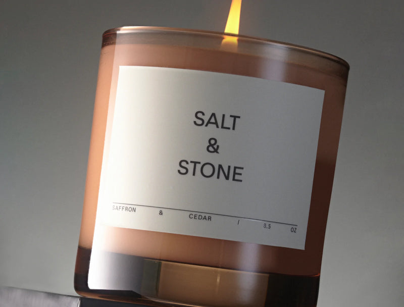 Salt & Stone SAFFRON&CEDAR 藏紅花雪松蠟燭 (8.5OZ)