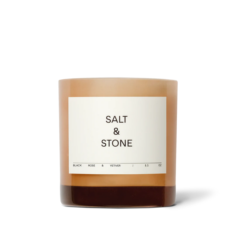Salt & Stone BLCAK ROSE&VETIVER 黑玫瑰香根草蠟燭 (8.5OZ)